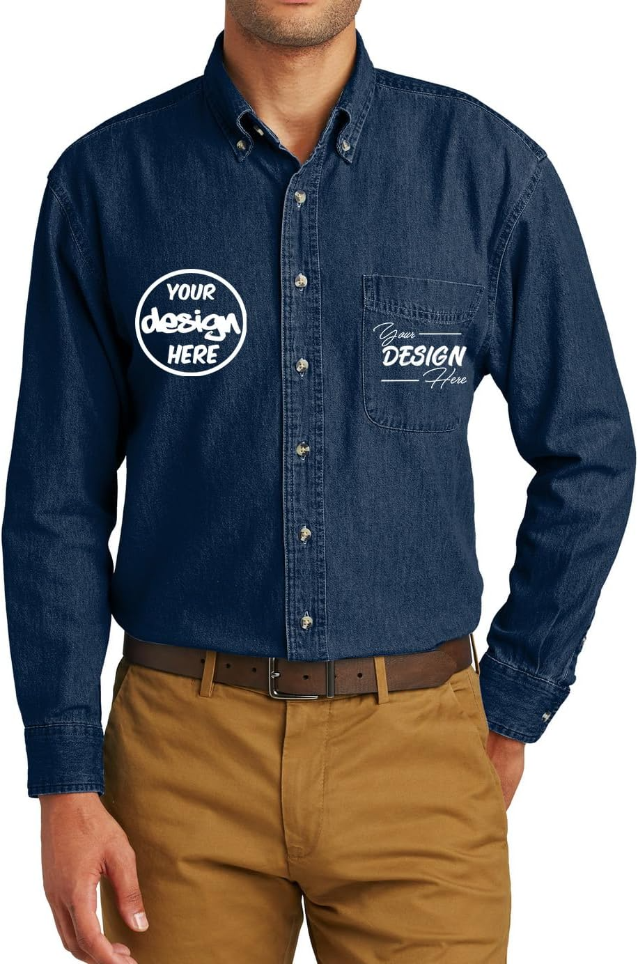 Custom denim clothing